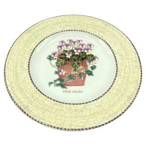 Wedgwood Sarah's Garden‎ Viola Tricolor 8" Plate